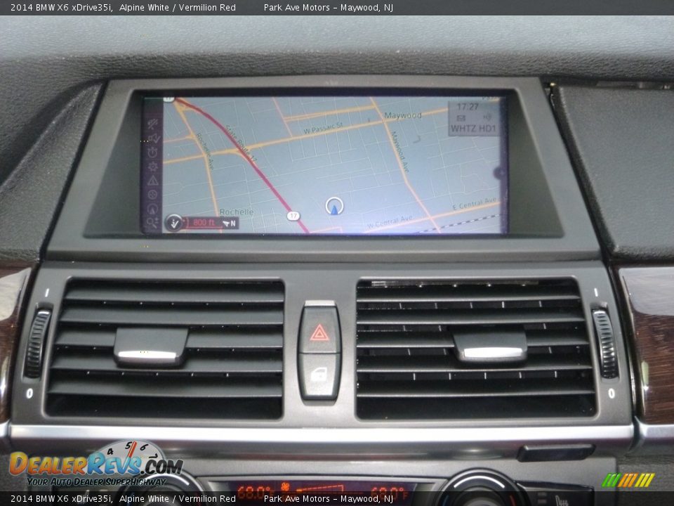 2014 BMW X6 xDrive35i Alpine White / Vermilion Red Photo #31