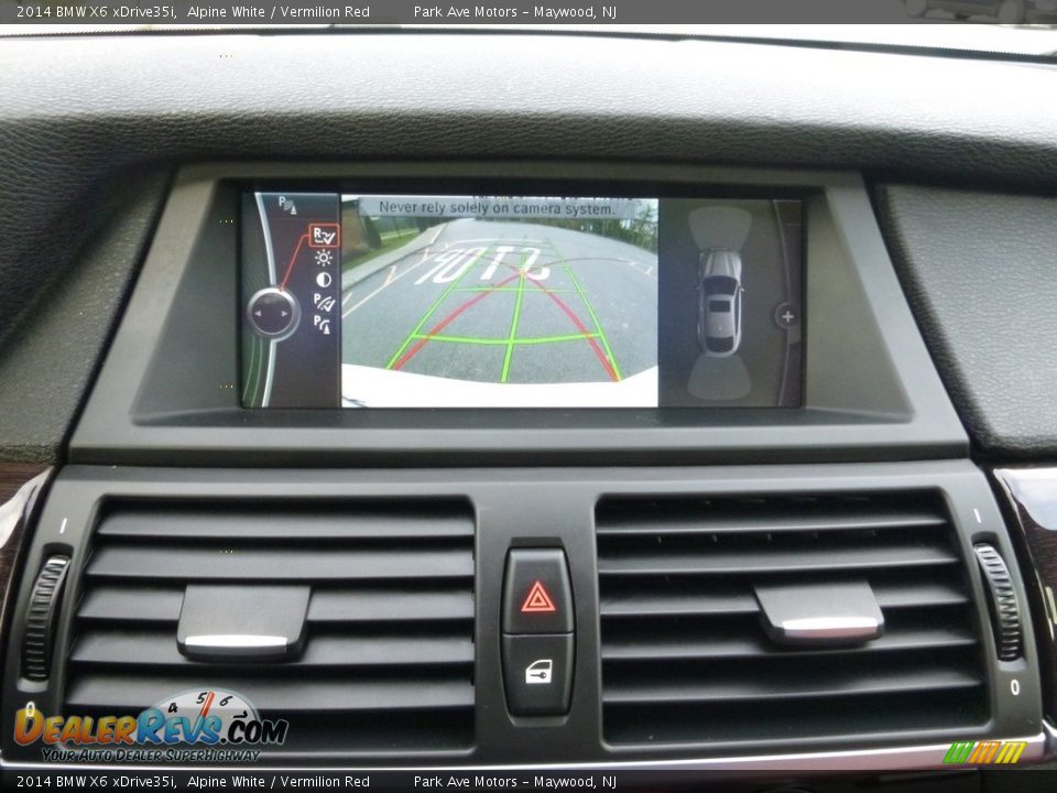 2014 BMW X6 xDrive35i Alpine White / Vermilion Red Photo #32