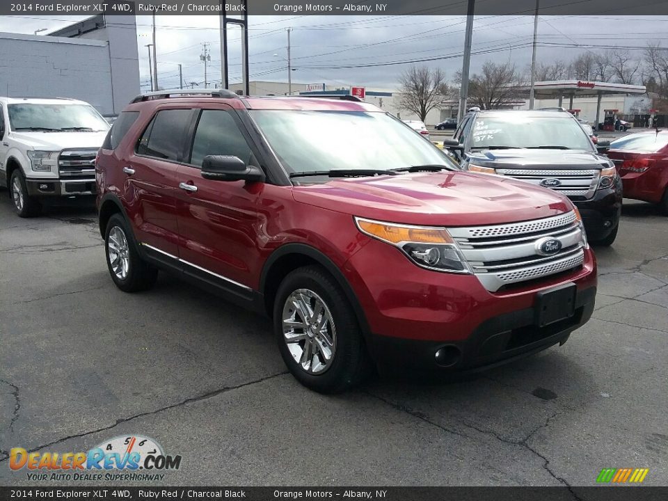 2014 Ford Explorer XLT 4WD Ruby Red / Charcoal Black Photo #1