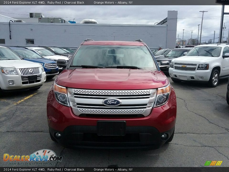 2014 Ford Explorer XLT 4WD Ruby Red / Charcoal Black Photo #2