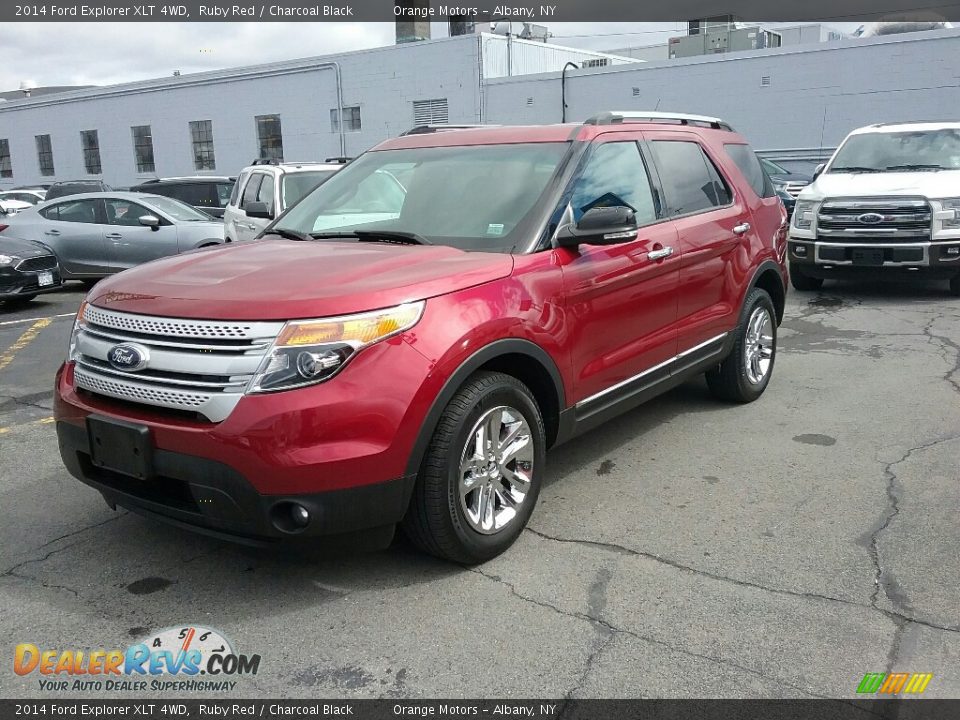 2014 Ford Explorer XLT 4WD Ruby Red / Charcoal Black Photo #3