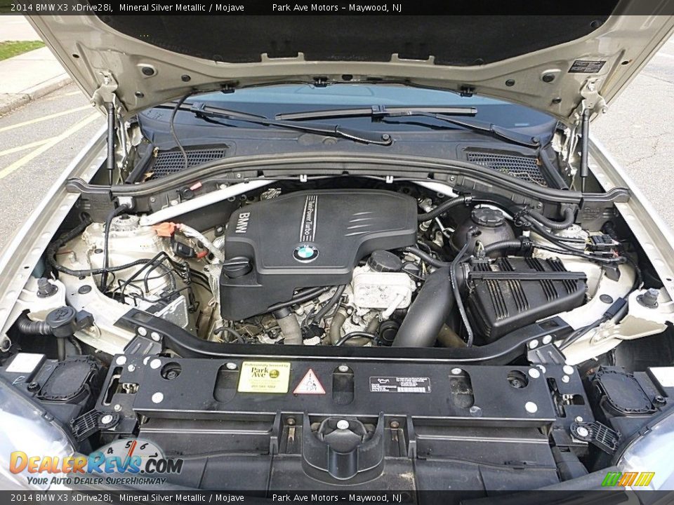 2014 BMW X3 xDrive28i Mineral Silver Metallic / Mojave Photo #36