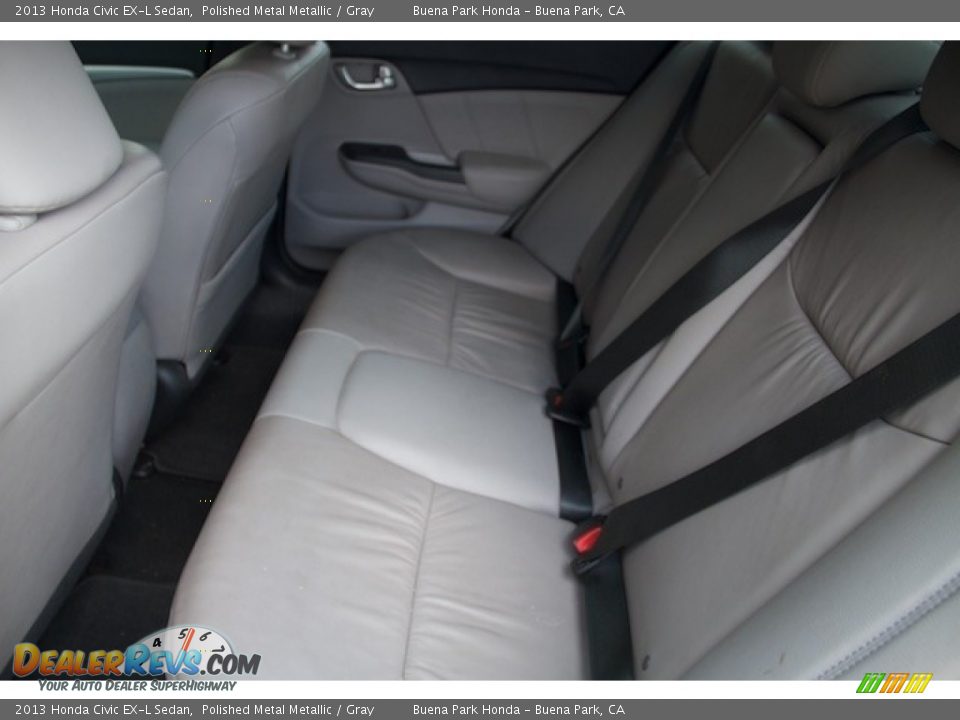 2013 Honda Civic EX-L Sedan Polished Metal Metallic / Gray Photo #4