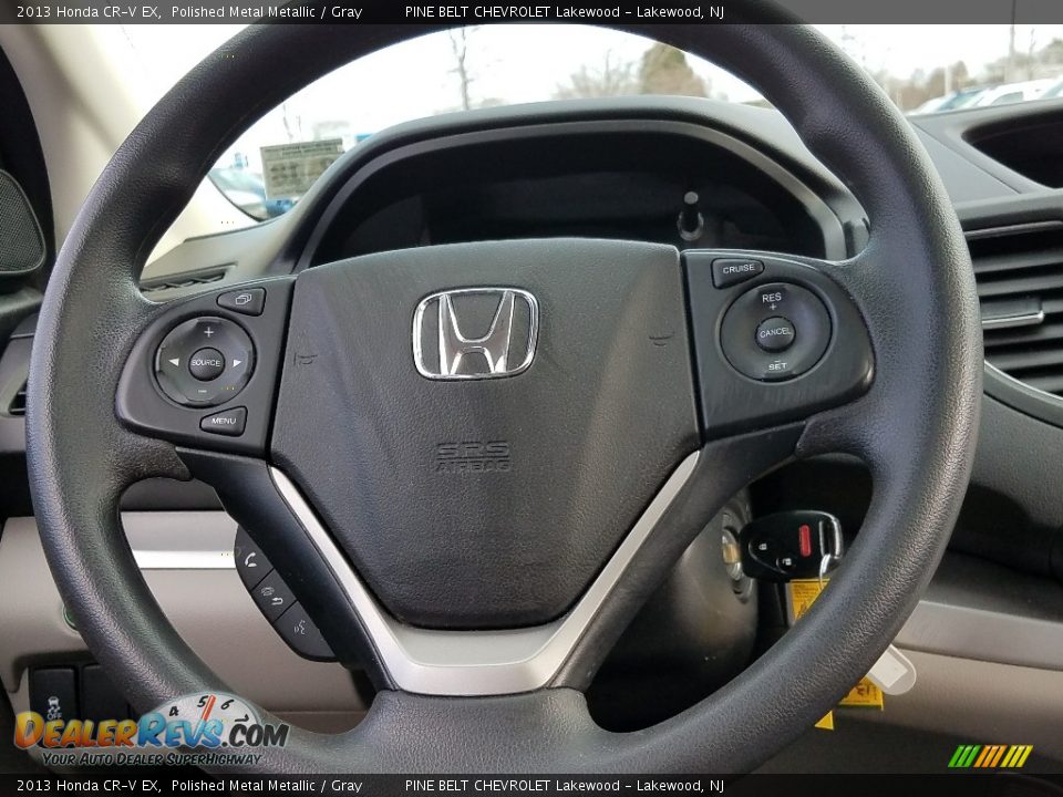 2013 Honda CR-V EX Polished Metal Metallic / Gray Photo #16