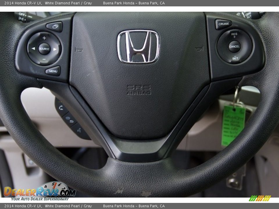 2014 Honda CR-V LX White Diamond Pearl / Gray Photo #11