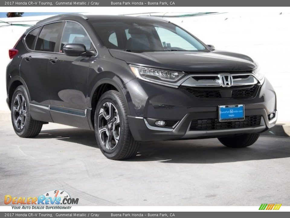 2017 Honda CR-V Touring Gunmetal Metallic / Gray Photo #1