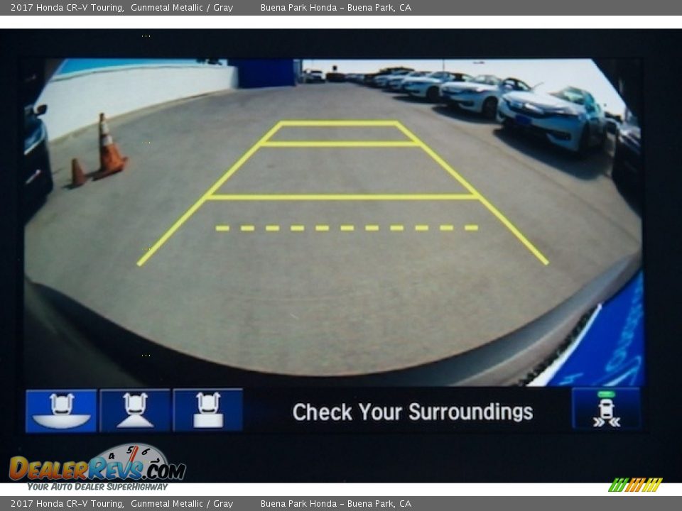 2017 Honda CR-V Touring Gunmetal Metallic / Gray Photo #6