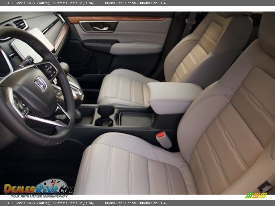 2017 Honda CR-V Touring Gunmetal Metallic / Gray Photo #8