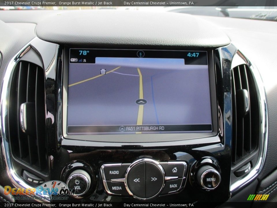 2017 Chevrolet Cruze Premier Orange Burst Metallic / Jet Black Photo #17