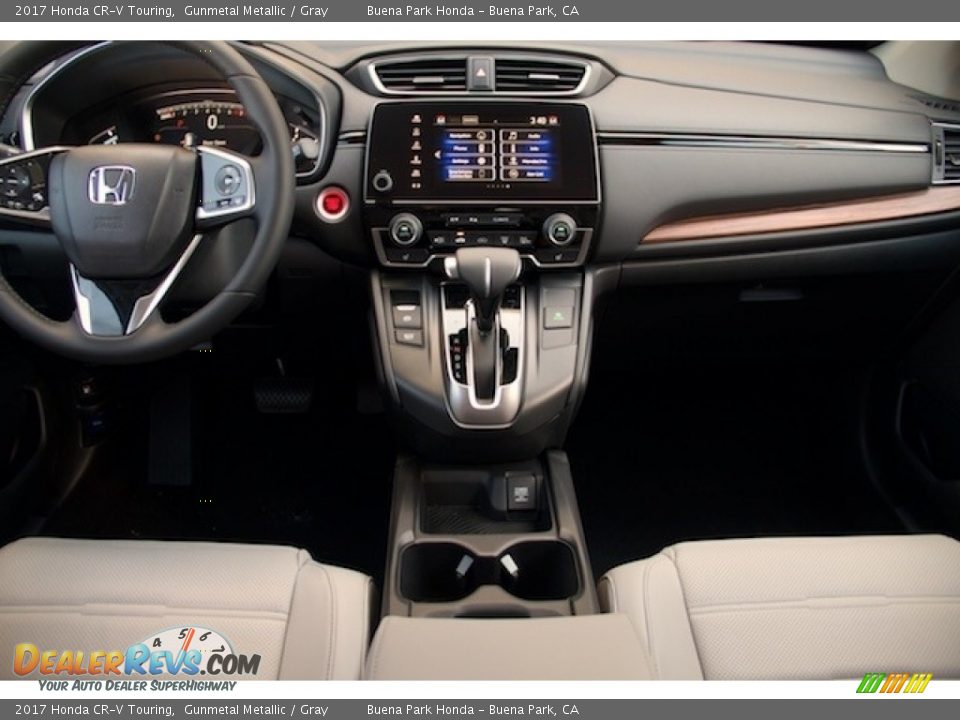 2017 Honda CR-V Touring Gunmetal Metallic / Gray Photo #12