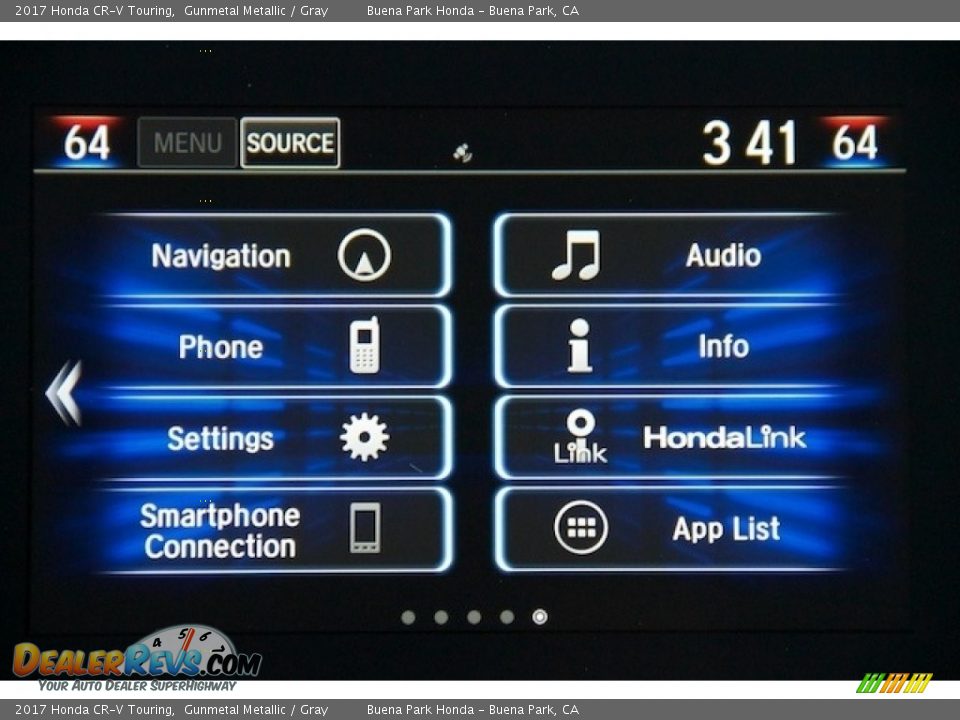 2017 Honda CR-V Touring Gunmetal Metallic / Gray Photo #16