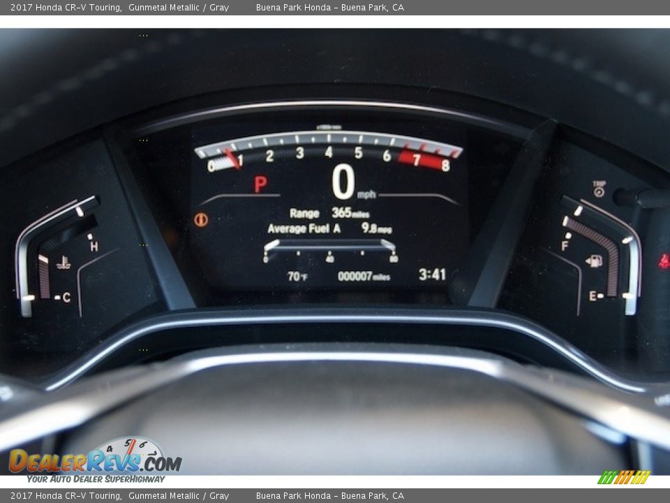 2017 Honda CR-V Touring Gunmetal Metallic / Gray Photo #17