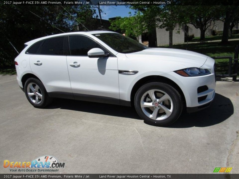 2017 Jaguar F-PACE 35t AWD Premium Polaris White / Jet Photo #1