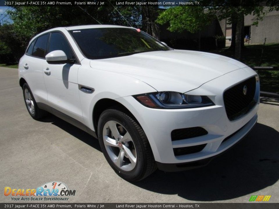 2017 Jaguar F-PACE 35t AWD Premium Polaris White / Jet Photo #2