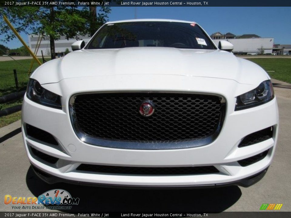 2017 Jaguar F-PACE 35t AWD Premium Polaris White / Jet Photo #9