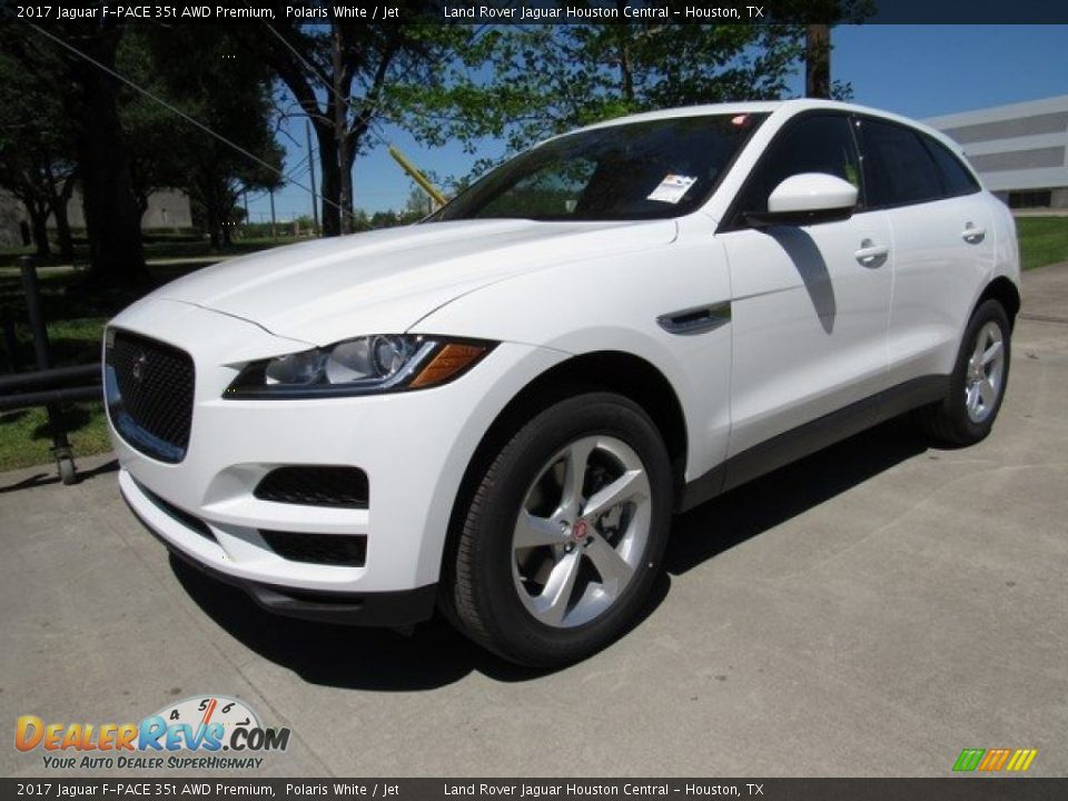 2017 Jaguar F-PACE 35t AWD Premium Polaris White / Jet Photo #10