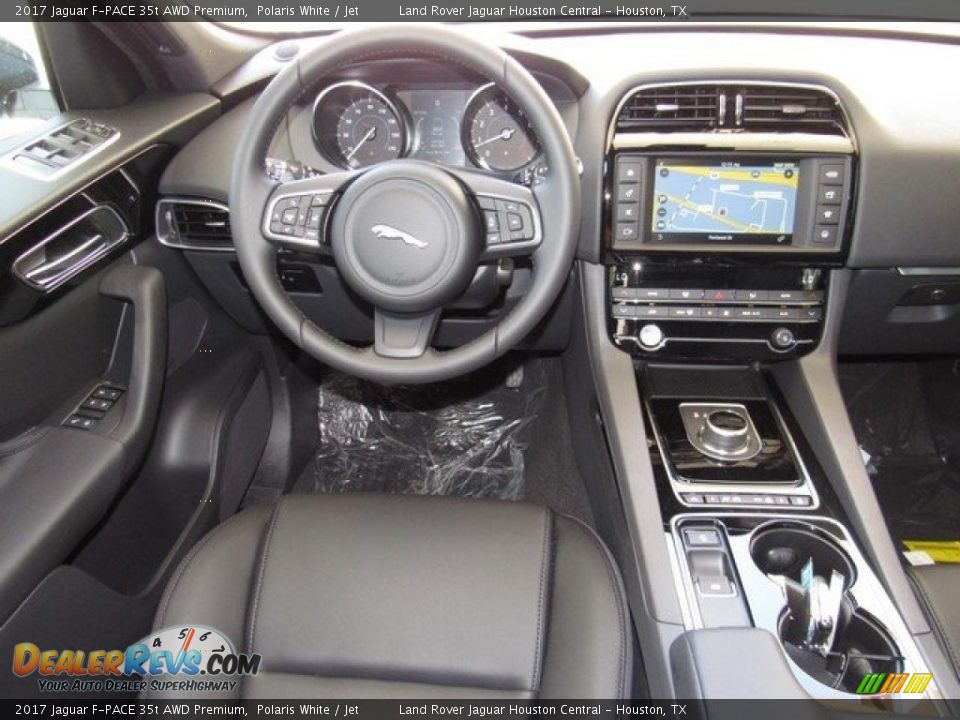 2017 Jaguar F-PACE 35t AWD Premium Polaris White / Jet Photo #13