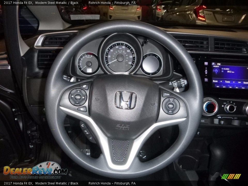 2017 Honda Fit EX Modern Steel Metallic / Black Photo #13