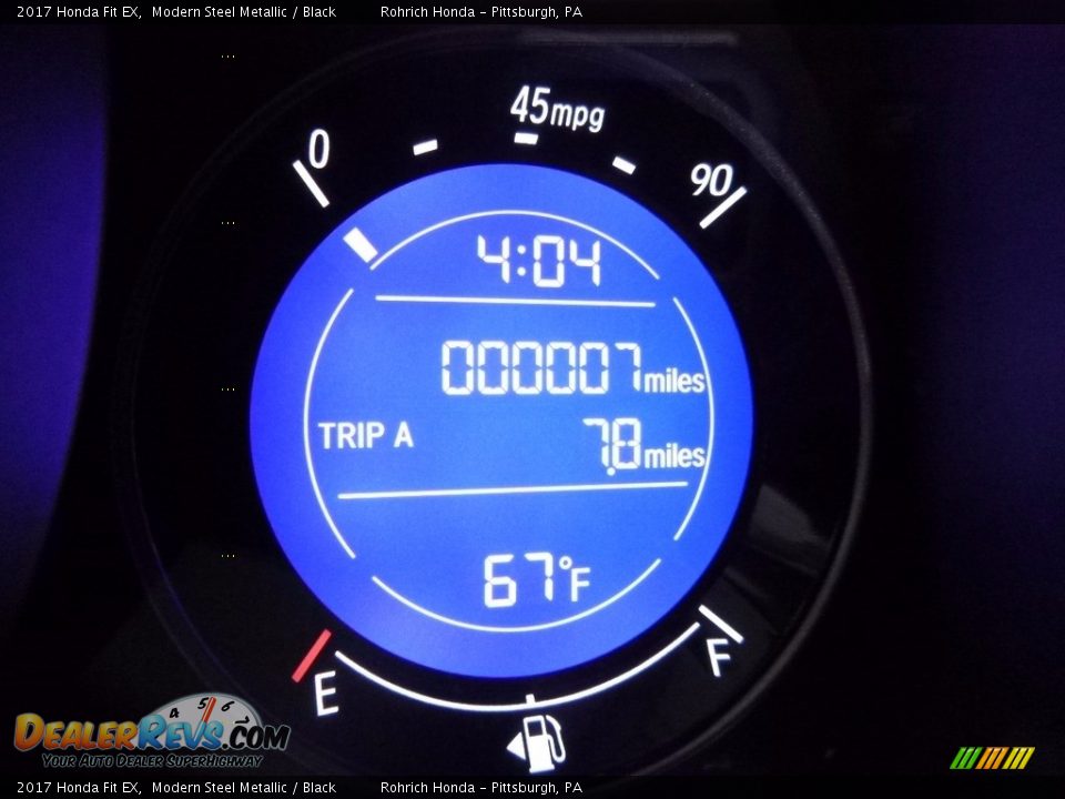 2017 Honda Fit EX Modern Steel Metallic / Black Photo #15