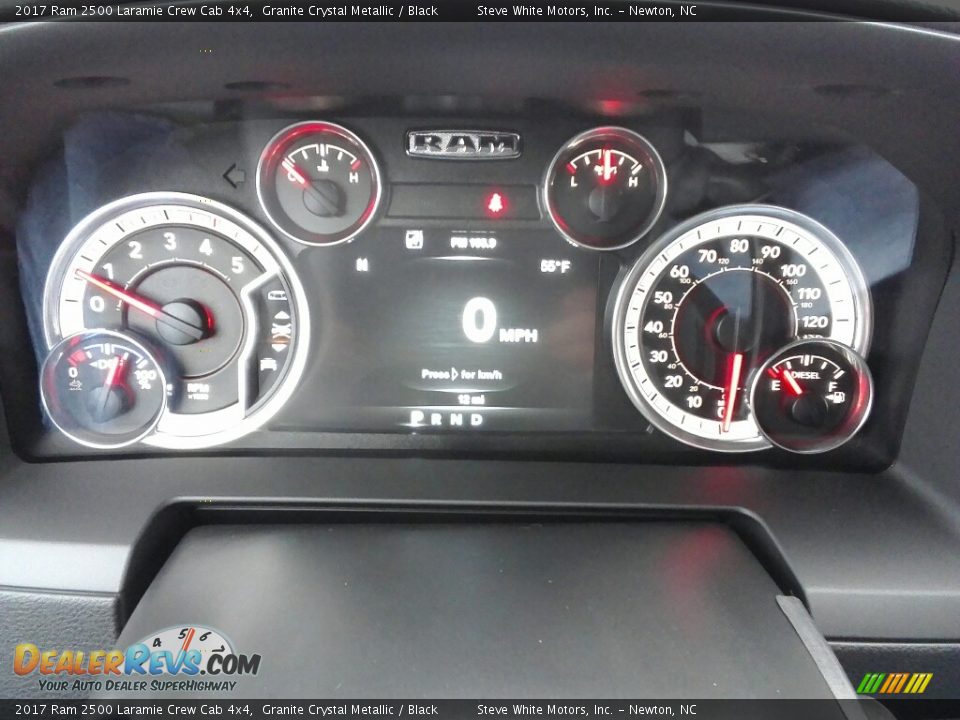 2017 Ram 2500 Laramie Crew Cab 4x4 Granite Crystal Metallic / Black Photo #12
