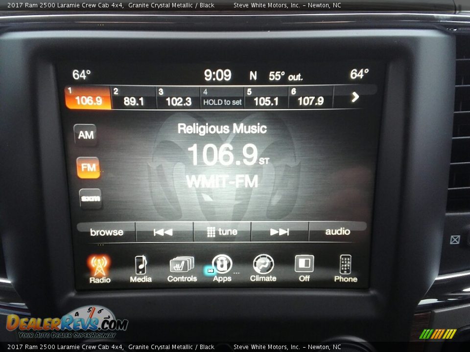 2017 Ram 2500 Laramie Crew Cab 4x4 Granite Crystal Metallic / Black Photo #13