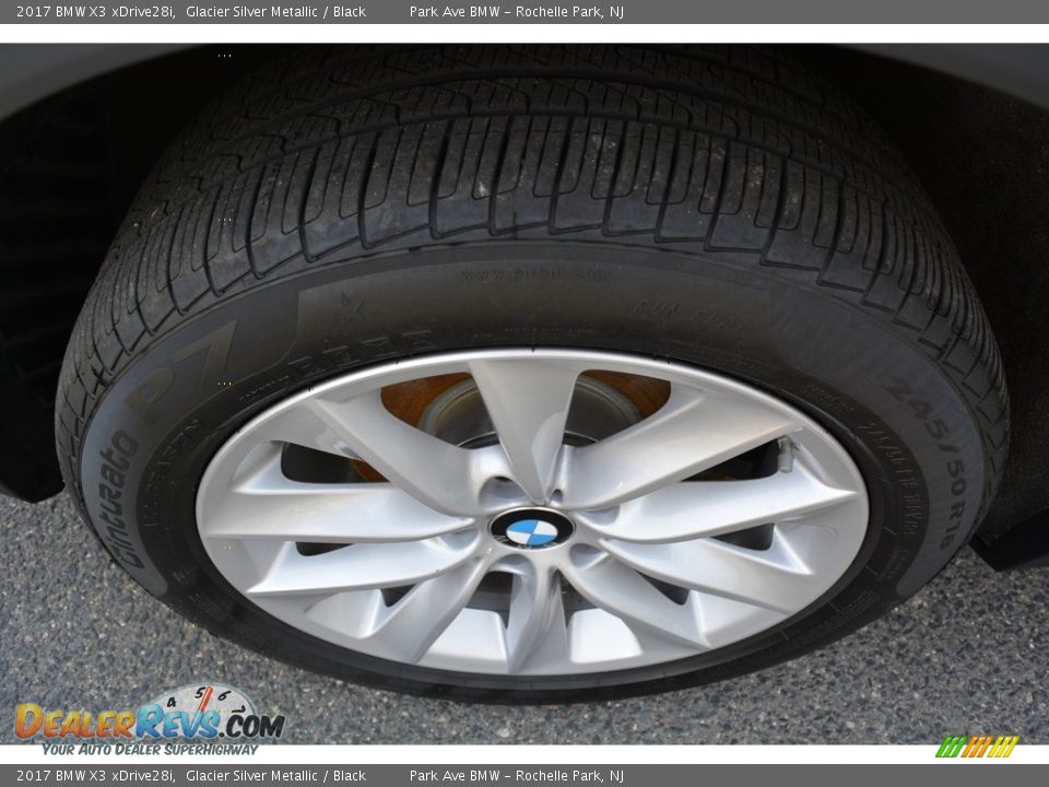 2017 BMW X3 xDrive28i Glacier Silver Metallic / Black Photo #33
