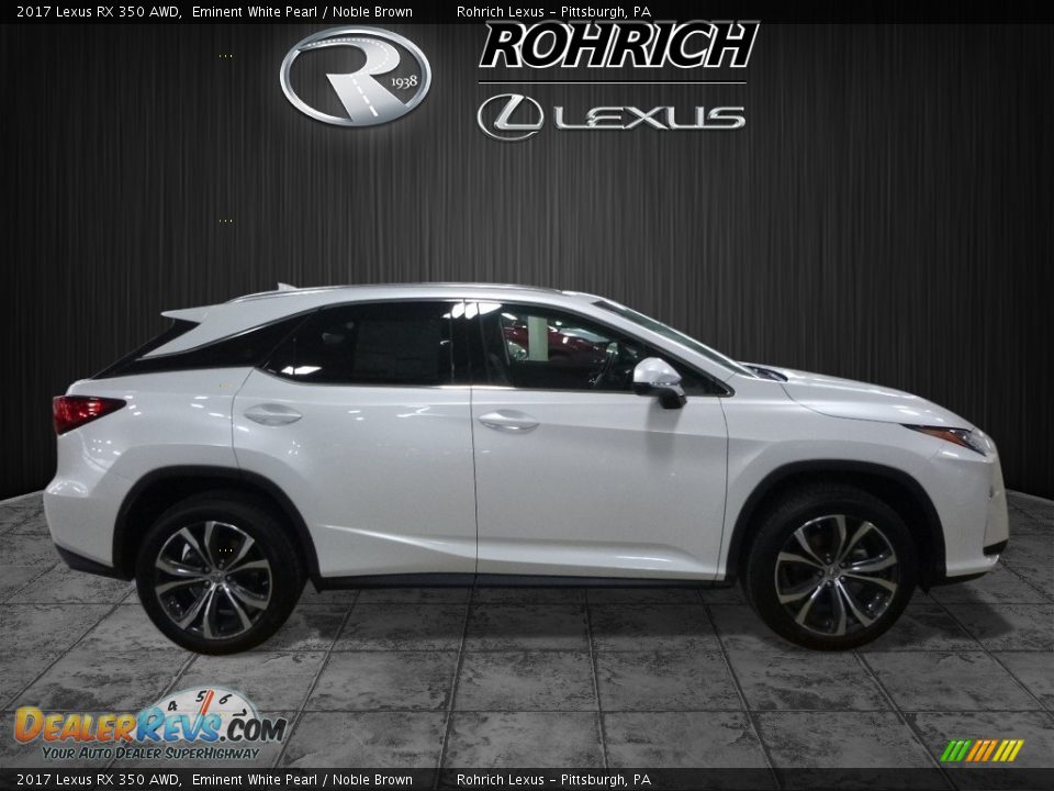 2017 Lexus RX 350 AWD Eminent White Pearl / Noble Brown Photo #2