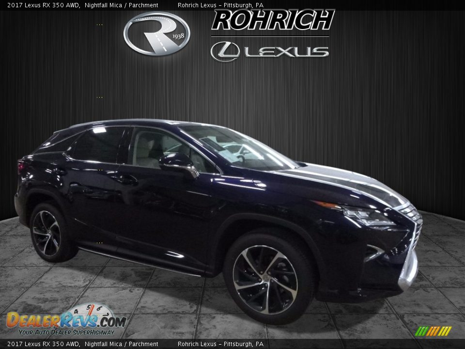 2017 Lexus RX 350 AWD Nightfall Mica / Parchment Photo #1