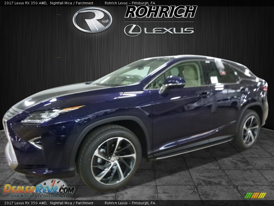 2017 Lexus RX 350 AWD Nightfall Mica / Parchment Photo #4