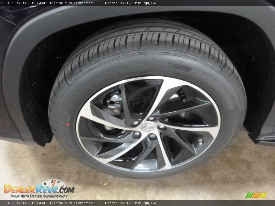 2017 Lexus RX 350 AWD Nightfall Mica / Parchment Photo #5