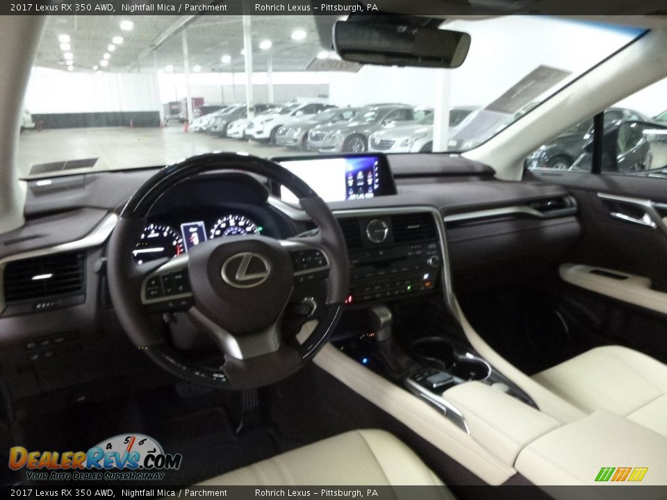 2017 Lexus RX 350 AWD Nightfall Mica / Parchment Photo #9