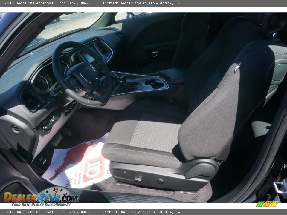2017 Dodge Challenger SXT Pitch Black / Black Photo #6