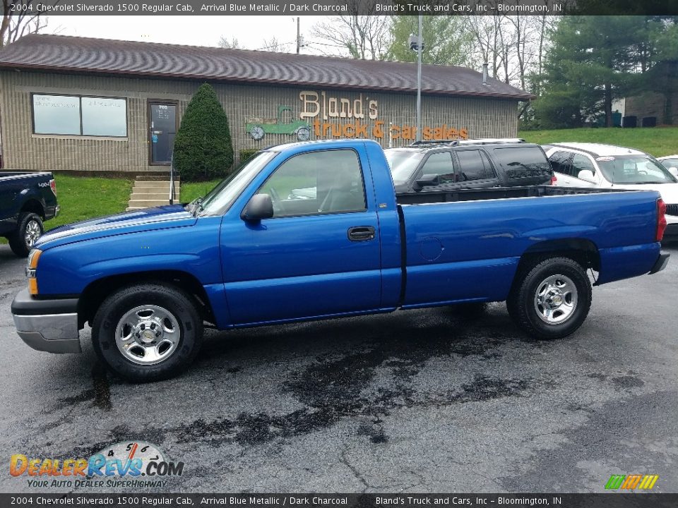 2004 Chevrolet Silverado 1500 Regular Cab Arrival Blue Metallic / Dark Charcoal Photo #2