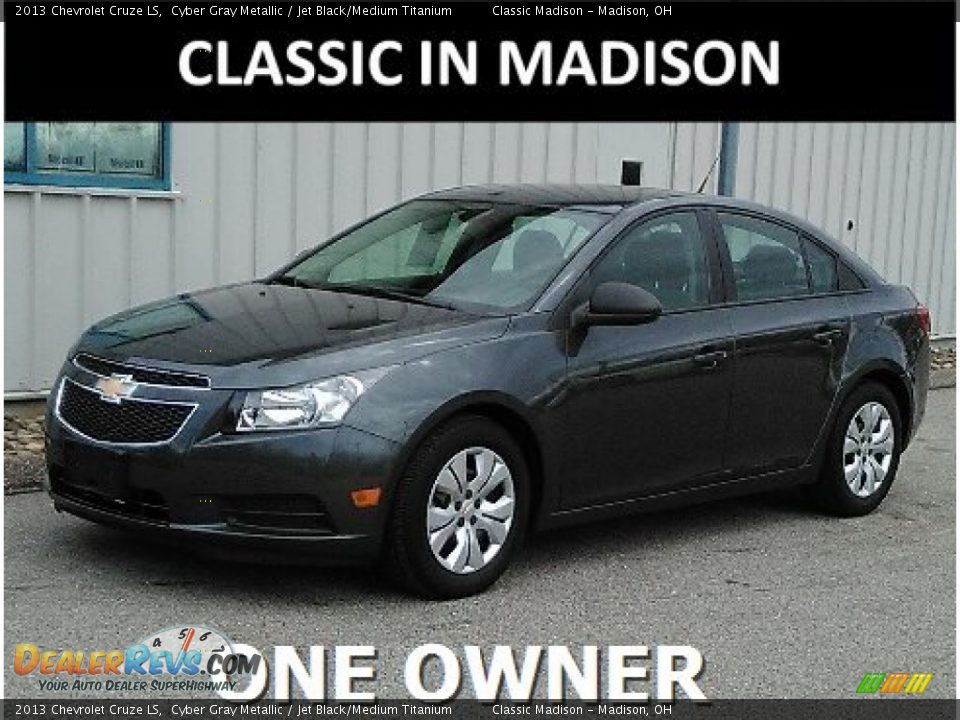 2013 Chevrolet Cruze LS Cyber Gray Metallic / Jet Black/Medium Titanium Photo #1