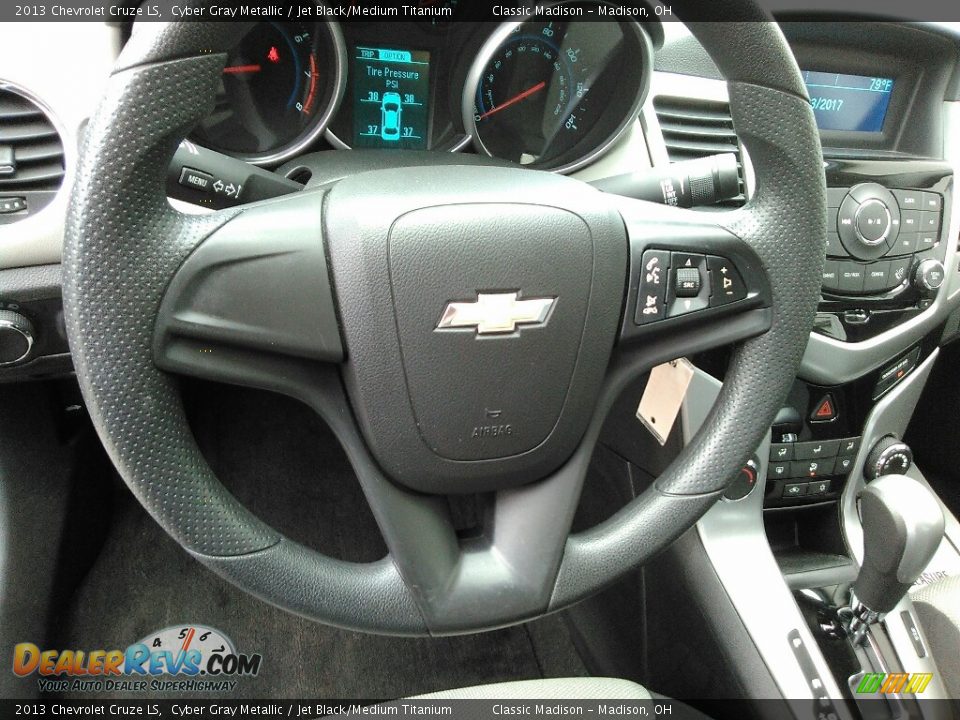 2013 Chevrolet Cruze LS Cyber Gray Metallic / Jet Black/Medium Titanium Photo #8