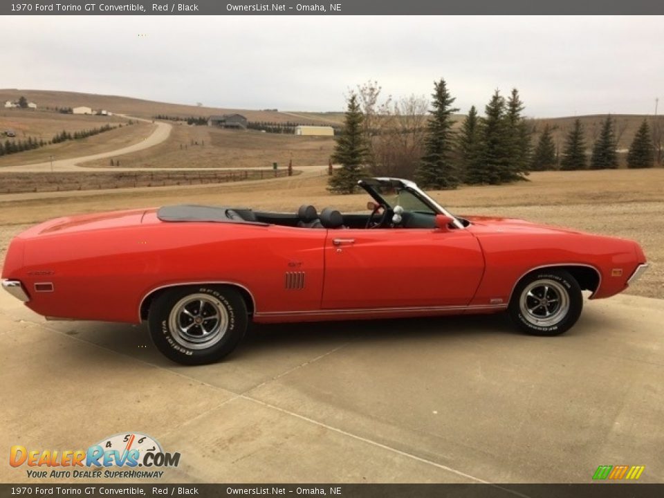 Red 1970 Ford Torino GT Convertible Photo #3