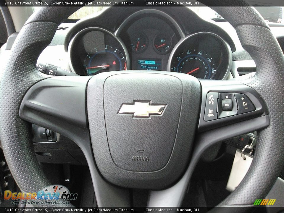 2013 Chevrolet Cruze LS Cyber Gray Metallic / Jet Black/Medium Titanium Photo #10