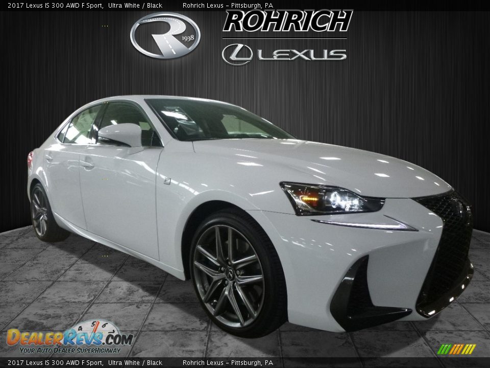 2017 Lexus IS 300 AWD F Sport Ultra White / Black Photo #1