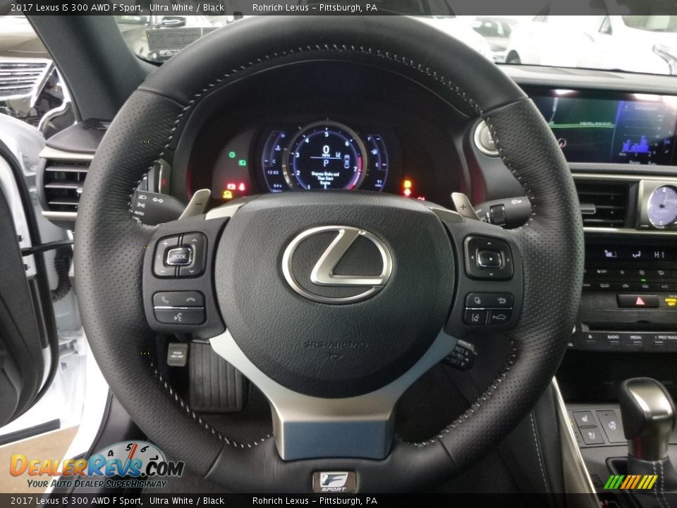 2017 Lexus IS 300 AWD F Sport Ultra White / Black Photo #14