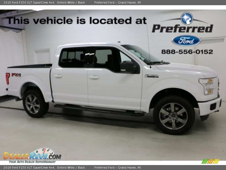 2016 Ford F150 XLT SuperCrew 4x4 Oxford White / Black Photo #1