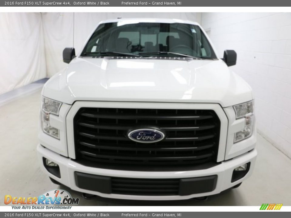 2016 Ford F150 XLT SuperCrew 4x4 Oxford White / Black Photo #2