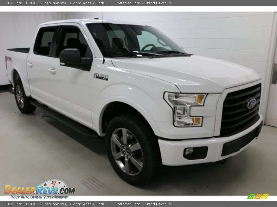 2016 Ford F150 XLT SuperCrew 4x4 Oxford White / Black Photo #4