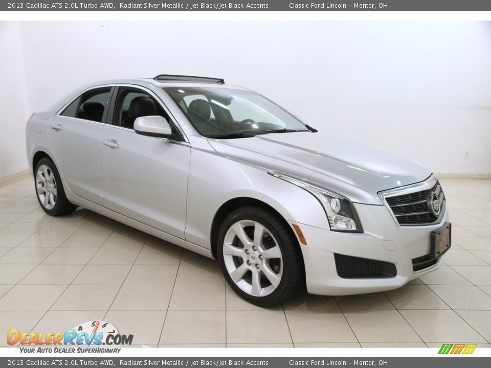 2013 Cadillac ATS 2.0L Turbo AWD Radiant Silver Metallic / Jet Black/Jet Black Accents Photo #1