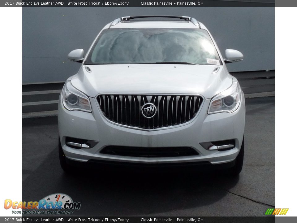2017 Buick Enclave Leather AWD White Frost Tricoat / Ebony/Ebony Photo #4