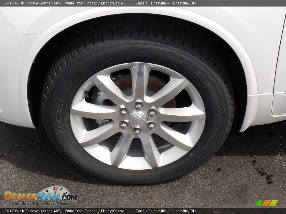 2017 Buick Enclave Leather AWD White Frost Tricoat / Ebony/Ebony Photo #5