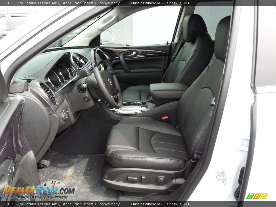 2017 Buick Enclave Leather AWD White Frost Tricoat / Ebony/Ebony Photo #6