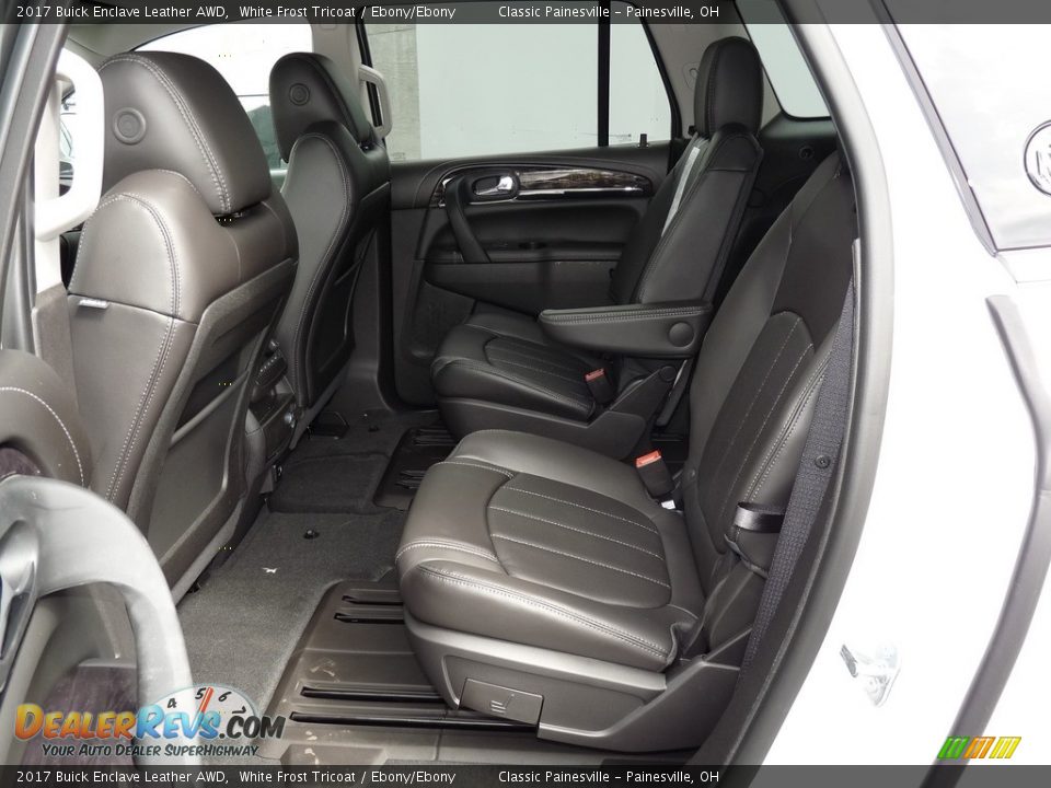 2017 Buick Enclave Leather AWD White Frost Tricoat / Ebony/Ebony Photo #7