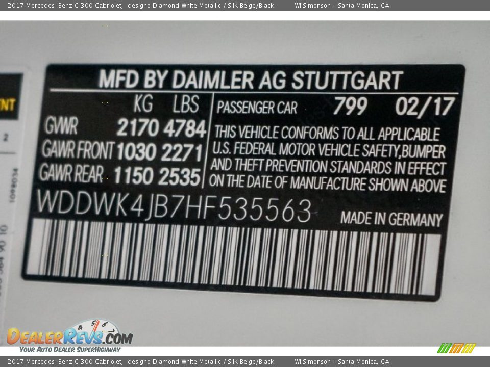 2017 Mercedes-Benz C 300 Cabriolet designo Diamond White Metallic / Silk Beige/Black Photo #6