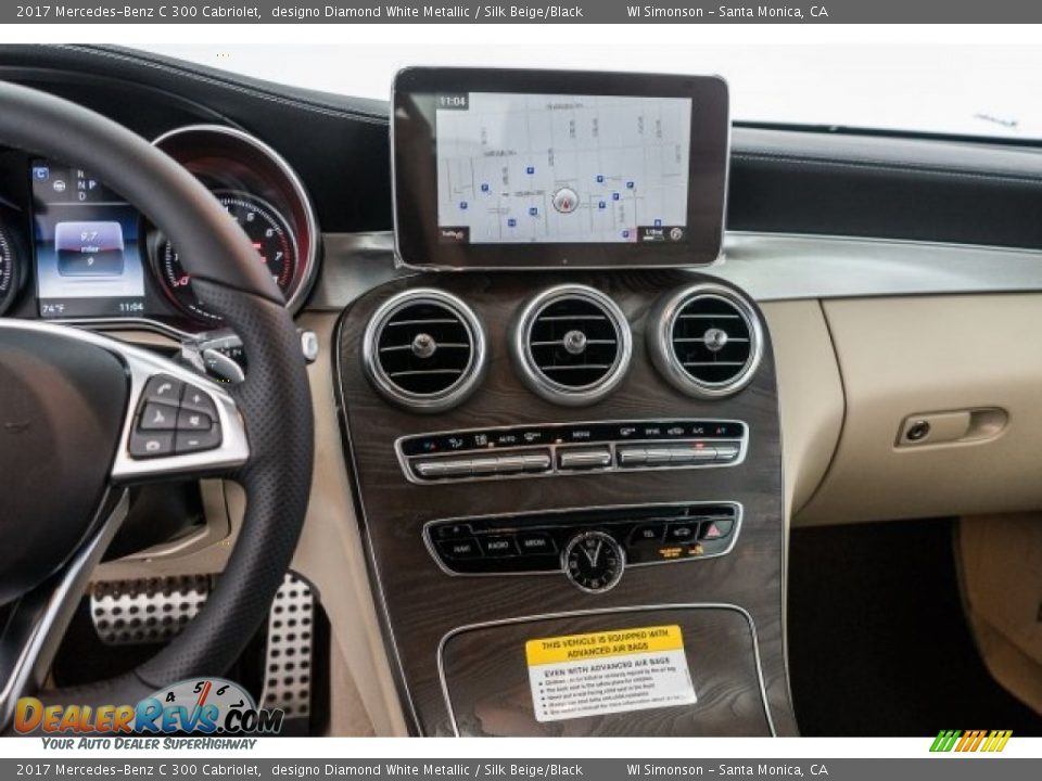 2017 Mercedes-Benz C 300 Cabriolet designo Diamond White Metallic / Silk Beige/Black Photo #8