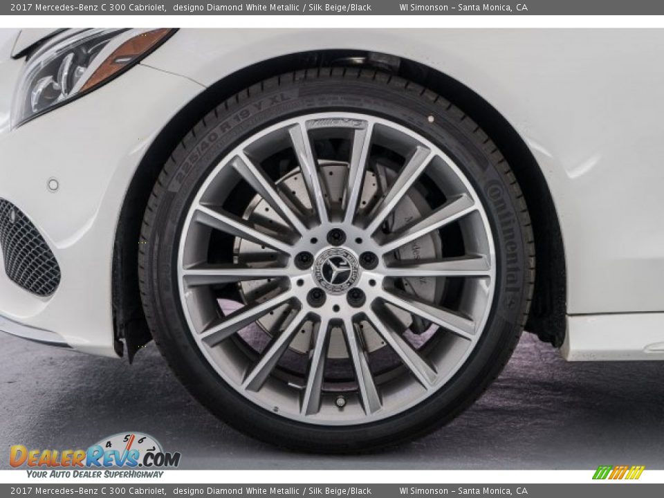 2017 Mercedes-Benz C 300 Cabriolet designo Diamond White Metallic / Silk Beige/Black Photo #10